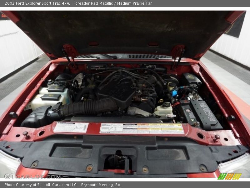 Toreador Red Metallic / Medium Prairie Tan 2002 Ford Explorer Sport Trac 4x4