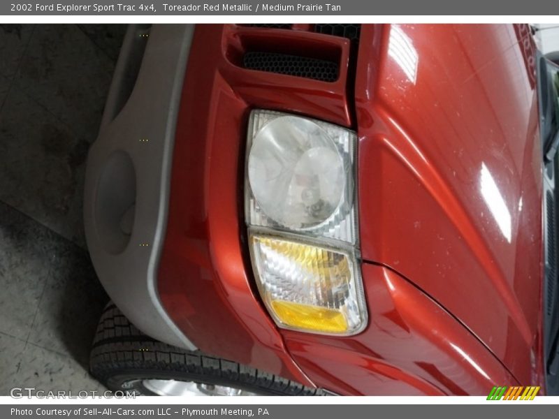 Toreador Red Metallic / Medium Prairie Tan 2002 Ford Explorer Sport Trac 4x4