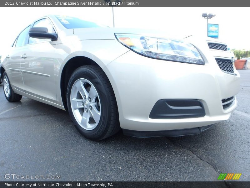 Champagne Silver Metallic / Jet Black/Titanium 2013 Chevrolet Malibu LS