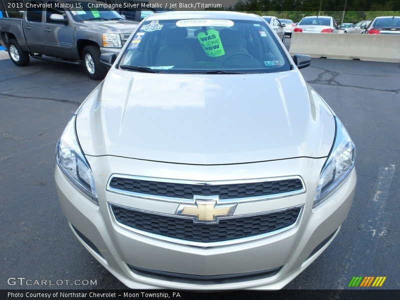 Champagne Silver Metallic / Jet Black/Titanium 2013 Chevrolet Malibu LS