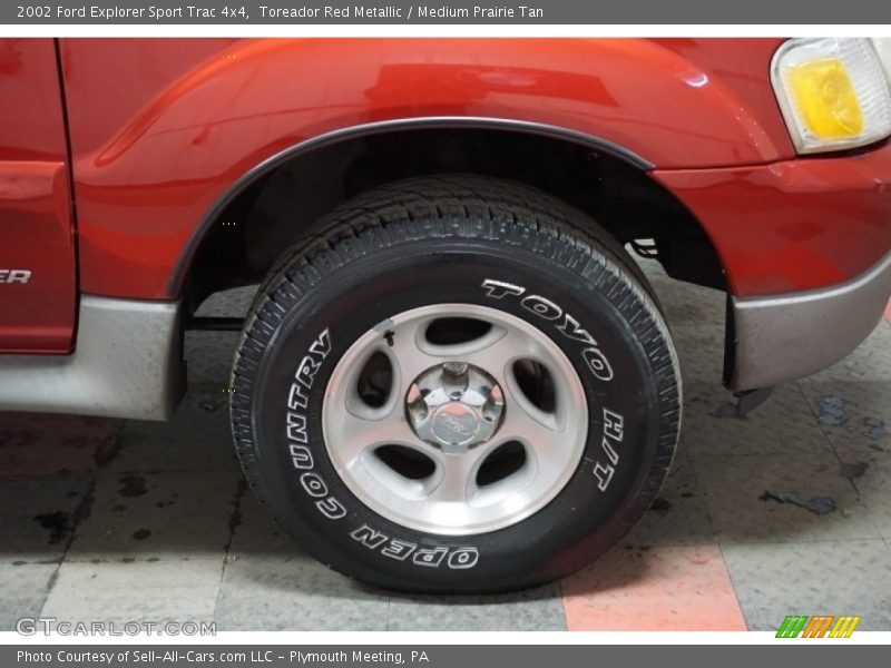 Toreador Red Metallic / Medium Prairie Tan 2002 Ford Explorer Sport Trac 4x4