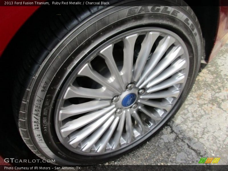 Ruby Red Metallic / Charcoal Black 2013 Ford Fusion Titanium