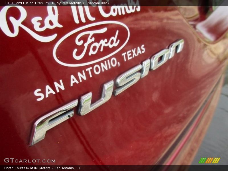 Ruby Red Metallic / Charcoal Black 2013 Ford Fusion Titanium