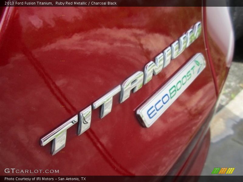 Ruby Red Metallic / Charcoal Black 2013 Ford Fusion Titanium