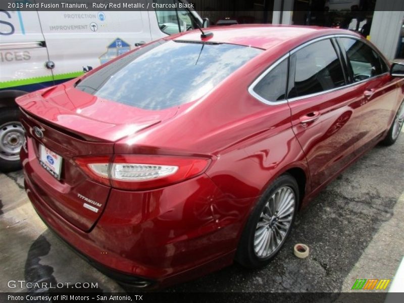 Ruby Red Metallic / Charcoal Black 2013 Ford Fusion Titanium