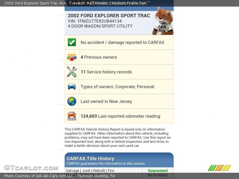 Toreador Red Metallic / Medium Prairie Tan 2002 Ford Explorer Sport Trac 4x4