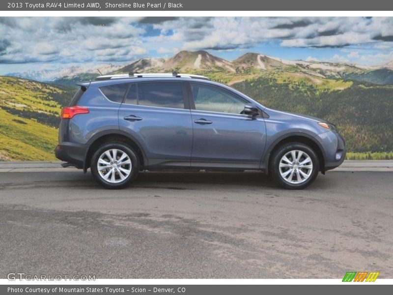 Shoreline Blue Pearl / Black 2013 Toyota RAV4 Limited AWD