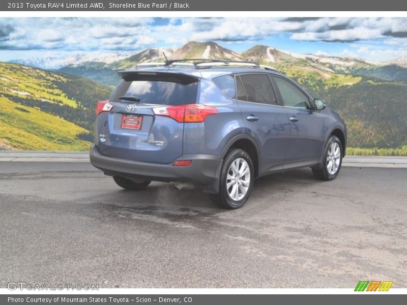 Shoreline Blue Pearl / Black 2013 Toyota RAV4 Limited AWD