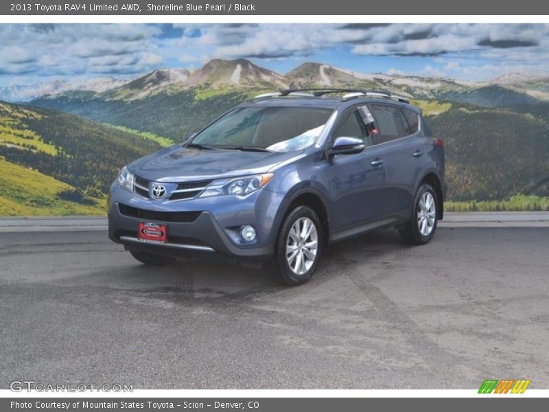 Shoreline Blue Pearl / Black 2013 Toyota RAV4 Limited AWD
