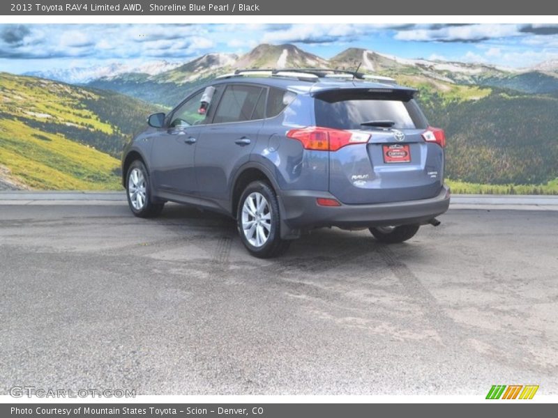 Shoreline Blue Pearl / Black 2013 Toyota RAV4 Limited AWD