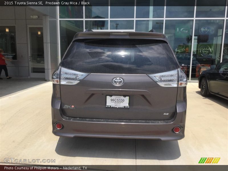 Predawn Gray Mica / Black 2015 Toyota Sienna SE