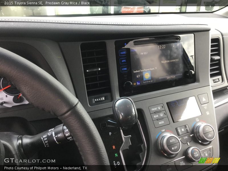 Predawn Gray Mica / Black 2015 Toyota Sienna SE