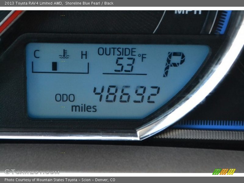 Shoreline Blue Pearl / Black 2013 Toyota RAV4 Limited AWD