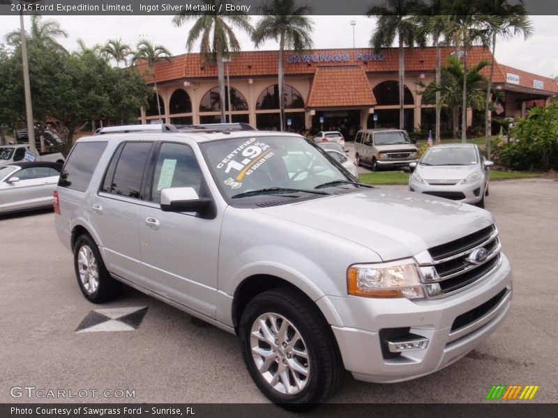 Ingot Silver Metallic / Ebony 2016 Ford Expedition Limited