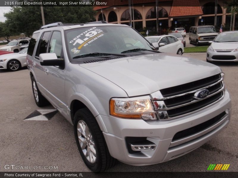 Ingot Silver Metallic / Ebony 2016 Ford Expedition Limited