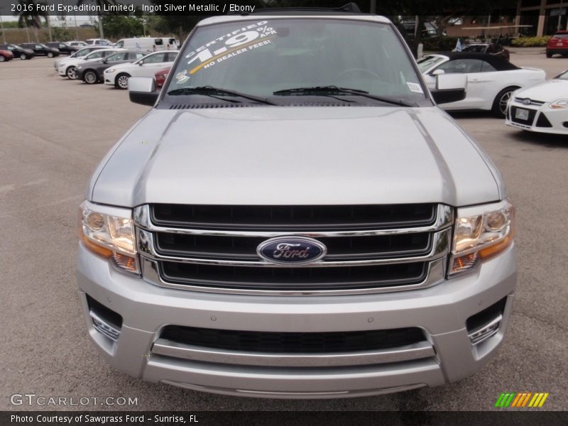 Ingot Silver Metallic / Ebony 2016 Ford Expedition Limited