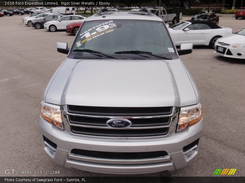 Ingot Silver Metallic / Ebony 2016 Ford Expedition Limited