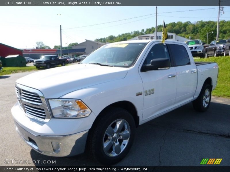 Bright White / Black/Diesel Gray 2013 Ram 1500 SLT Crew Cab 4x4
