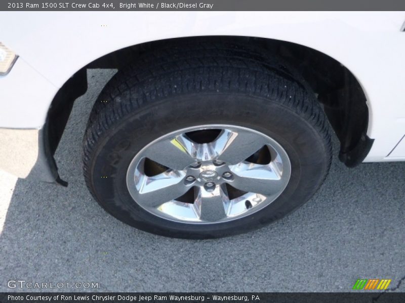 Bright White / Black/Diesel Gray 2013 Ram 1500 SLT Crew Cab 4x4