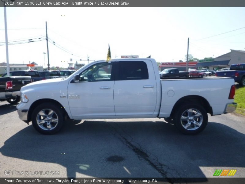 Bright White / Black/Diesel Gray 2013 Ram 1500 SLT Crew Cab 4x4