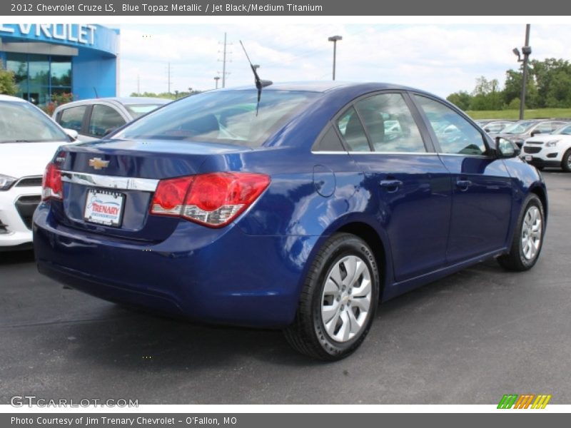 Blue Topaz Metallic / Jet Black/Medium Titanium 2012 Chevrolet Cruze LS