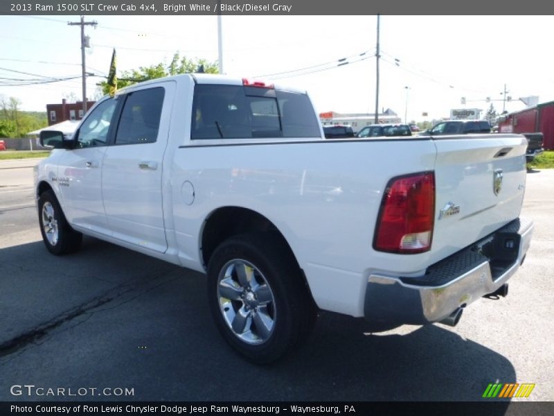 Bright White / Black/Diesel Gray 2013 Ram 1500 SLT Crew Cab 4x4