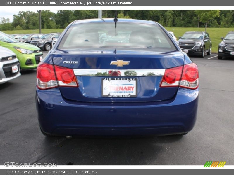 Blue Topaz Metallic / Jet Black/Medium Titanium 2012 Chevrolet Cruze LS