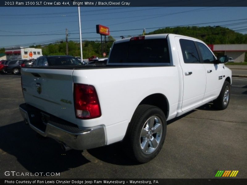 Bright White / Black/Diesel Gray 2013 Ram 1500 SLT Crew Cab 4x4
