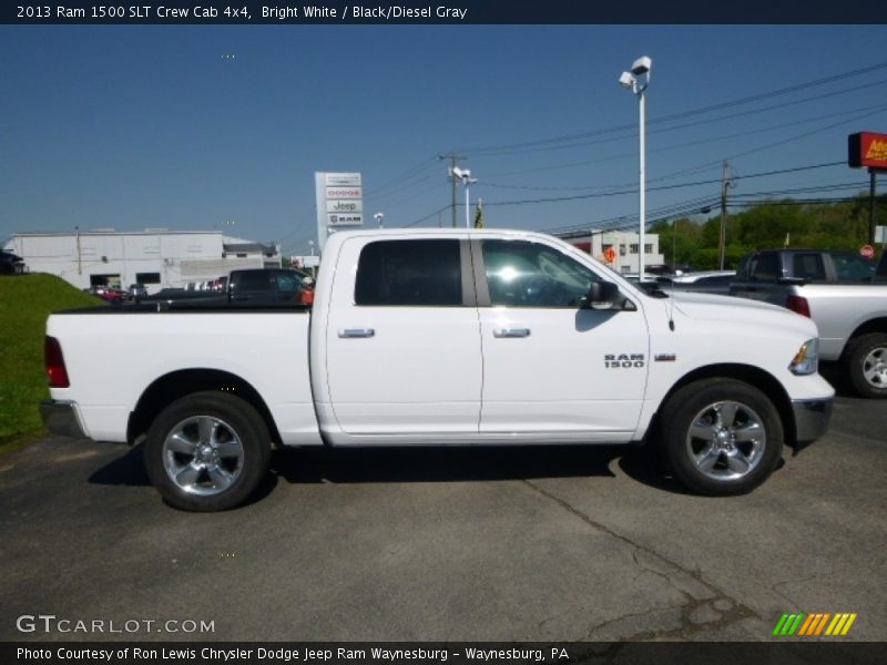 Bright White / Black/Diesel Gray 2013 Ram 1500 SLT Crew Cab 4x4