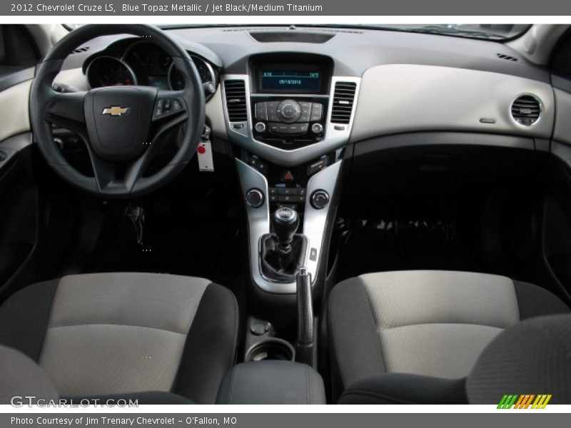 Blue Topaz Metallic / Jet Black/Medium Titanium 2012 Chevrolet Cruze LS