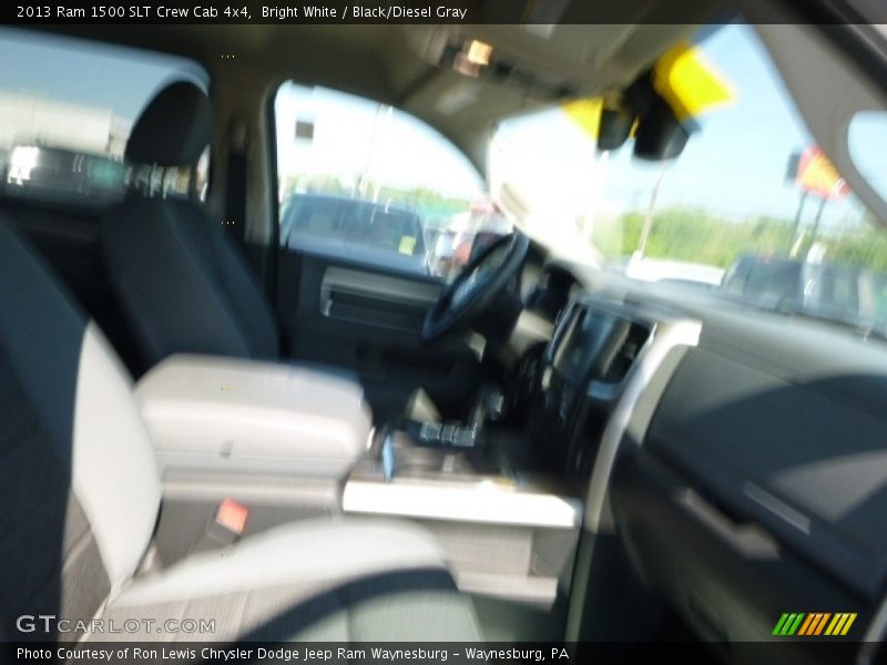 Bright White / Black/Diesel Gray 2013 Ram 1500 SLT Crew Cab 4x4