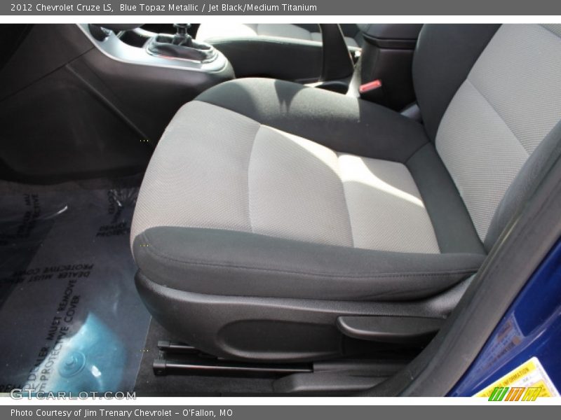 Blue Topaz Metallic / Jet Black/Medium Titanium 2012 Chevrolet Cruze LS