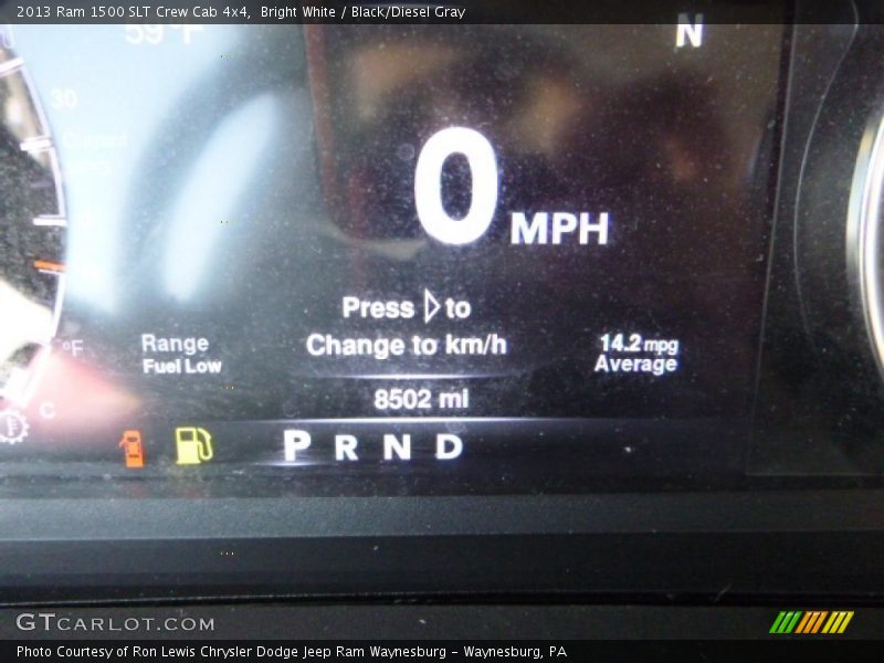 Bright White / Black/Diesel Gray 2013 Ram 1500 SLT Crew Cab 4x4
