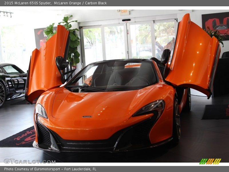 McLaren Orange / Carbon Black 2015 McLaren 650S Spyder