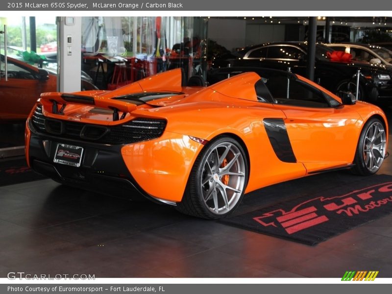 McLaren Orange / Carbon Black 2015 McLaren 650S Spyder
