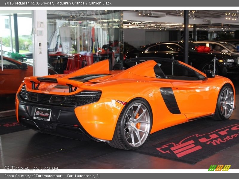 McLaren Orange / Carbon Black 2015 McLaren 650S Spyder