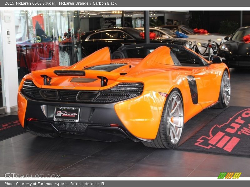 McLaren Orange / Carbon Black 2015 McLaren 650S Spyder