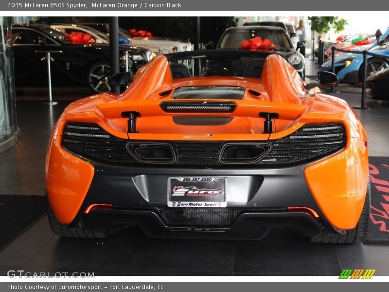 McLaren Orange / Carbon Black 2015 McLaren 650S Spyder