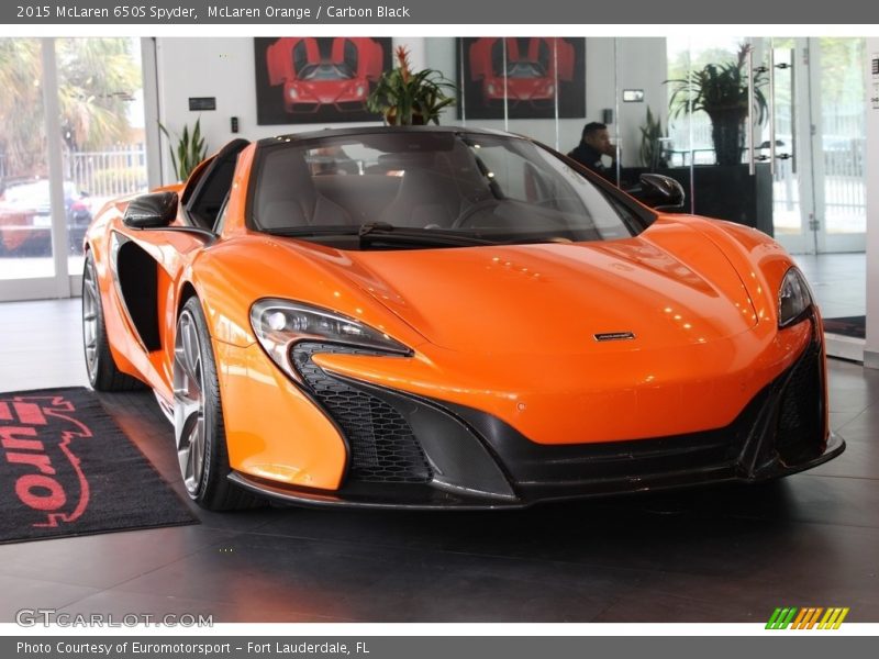 McLaren Orange / Carbon Black 2015 McLaren 650S Spyder