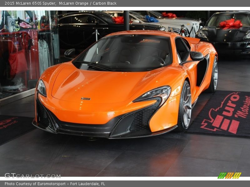 McLaren Orange / Carbon Black 2015 McLaren 650S Spyder