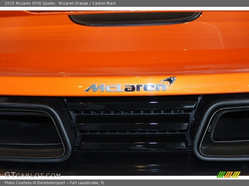 McLaren Orange / Carbon Black 2015 McLaren 650S Spyder