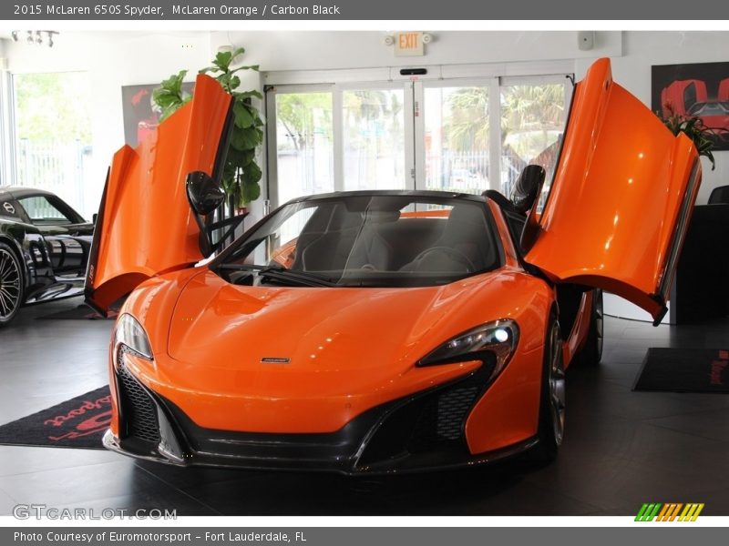 McLaren Orange / Carbon Black 2015 McLaren 650S Spyder