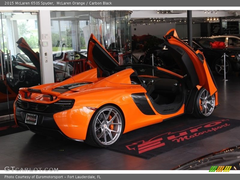 McLaren Orange / Carbon Black 2015 McLaren 650S Spyder