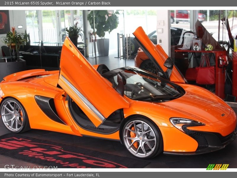 McLaren Orange / Carbon Black 2015 McLaren 650S Spyder