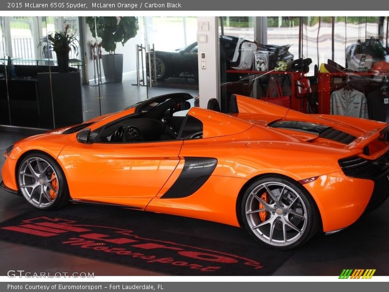 McLaren Orange / Carbon Black 2015 McLaren 650S Spyder