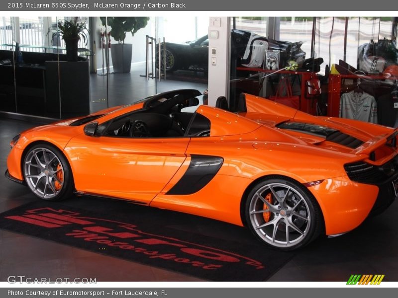 McLaren Orange / Carbon Black 2015 McLaren 650S Spyder