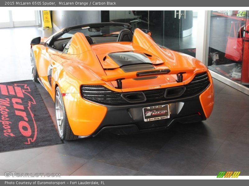 McLaren Orange / Carbon Black 2015 McLaren 650S Spyder