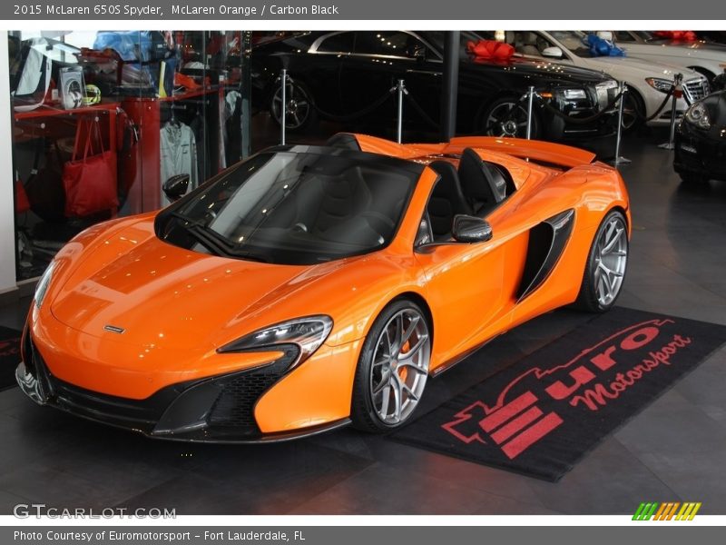McLaren Orange / Carbon Black 2015 McLaren 650S Spyder