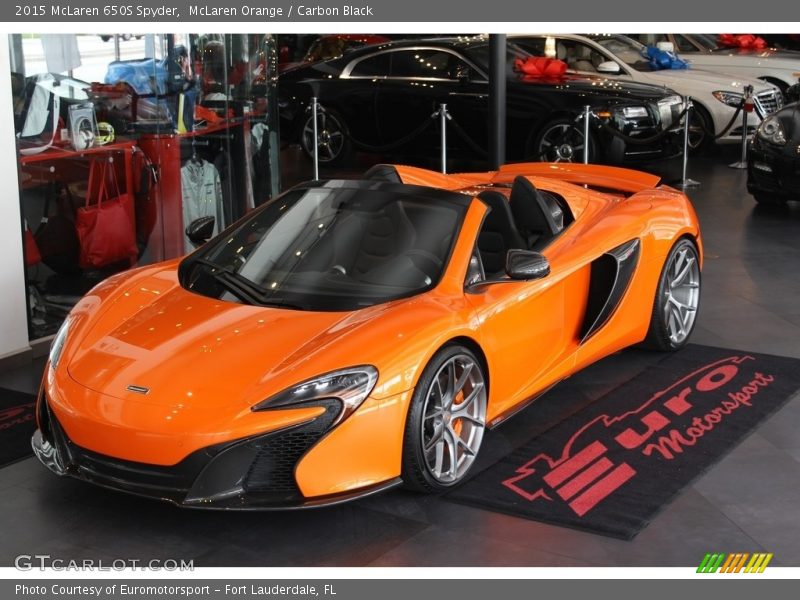 McLaren Orange / Carbon Black 2015 McLaren 650S Spyder