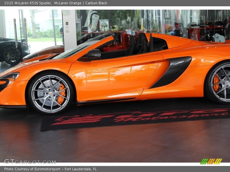 McLaren Orange / Carbon Black 2015 McLaren 650S Spyder